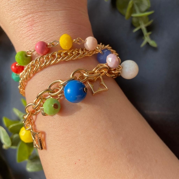 Colourful Gold Luxury Bracelet - Picture 8 of 15